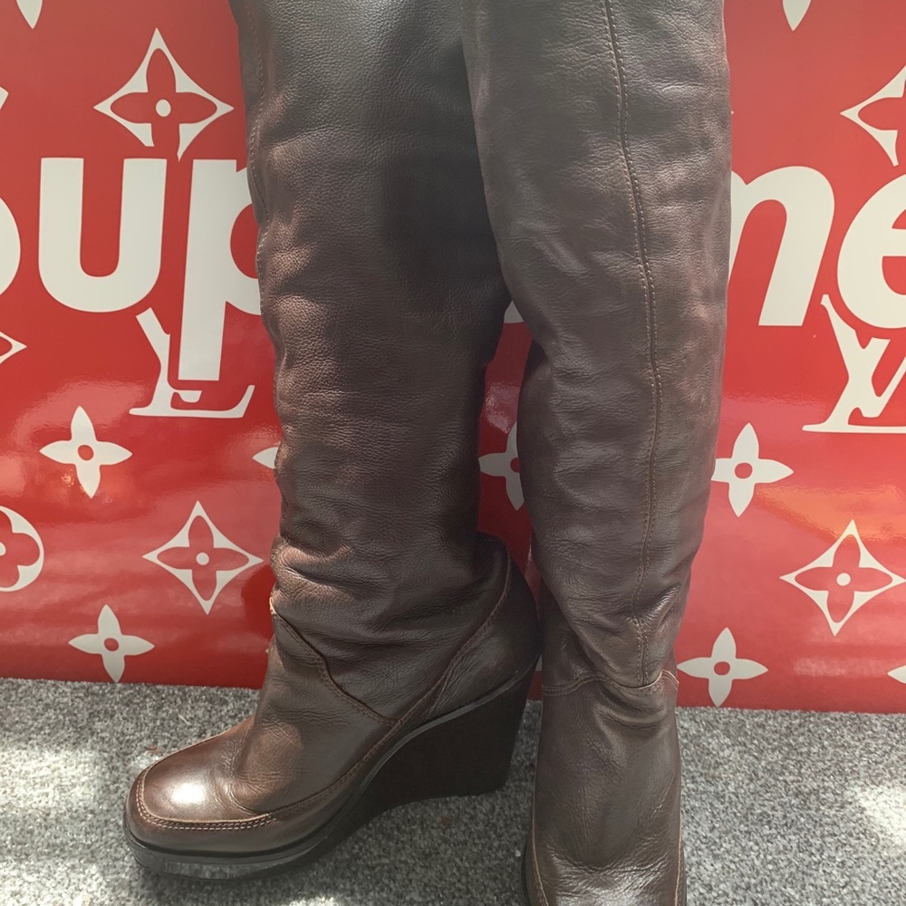MK leather boots